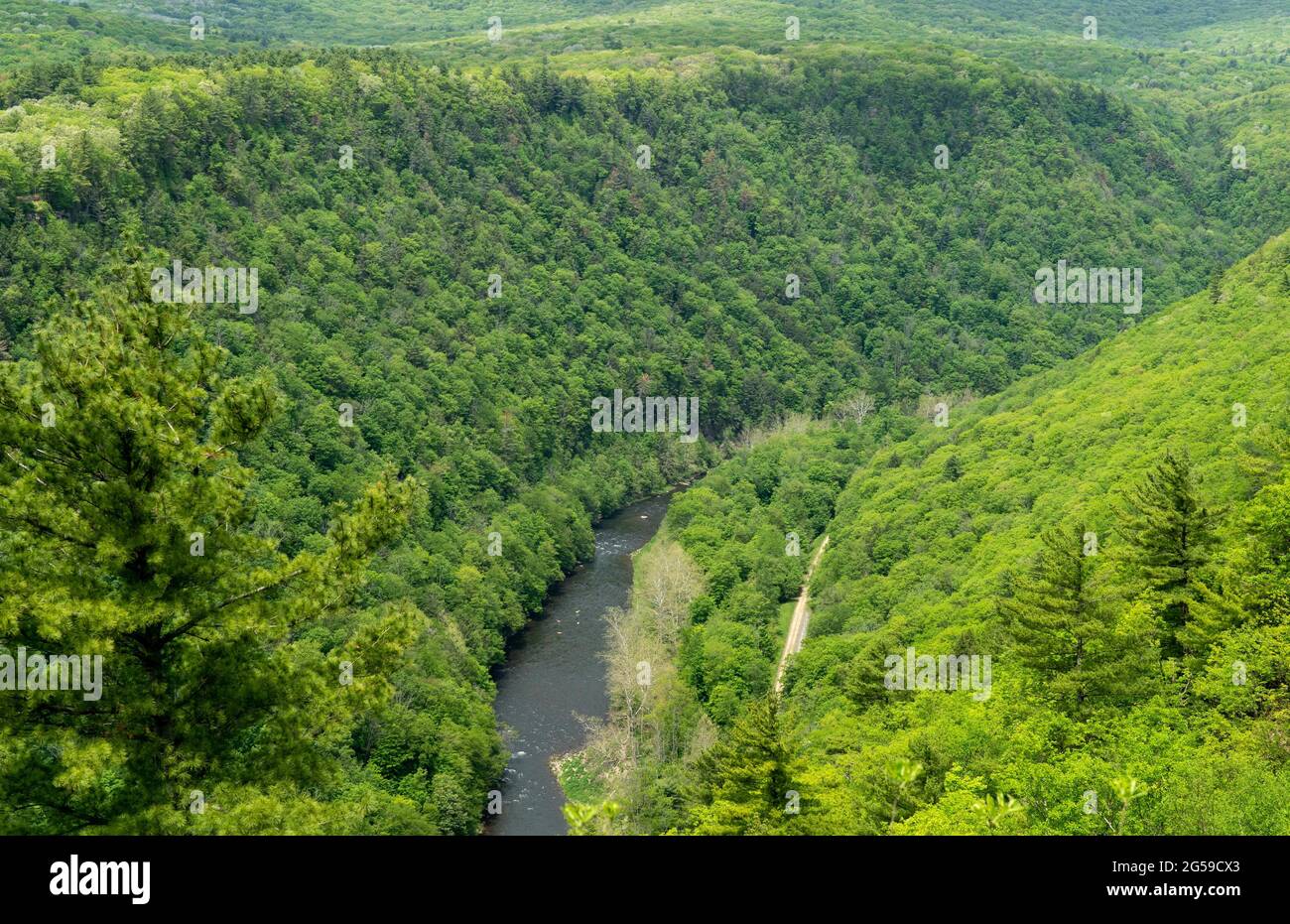 Aerial view of green hills Stock Photo - Alamy