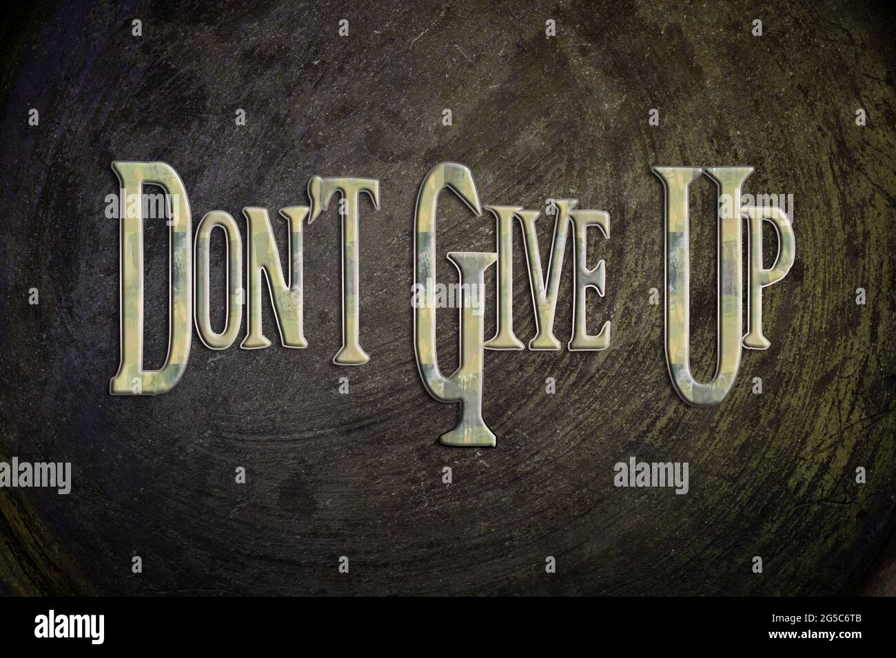 Don't Give Up Concept text on background Stock Photo - Alamy