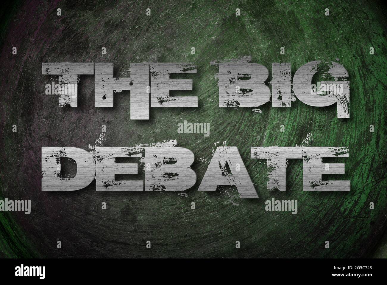 The Big Debate Concept text on background Stock Photo Alamy