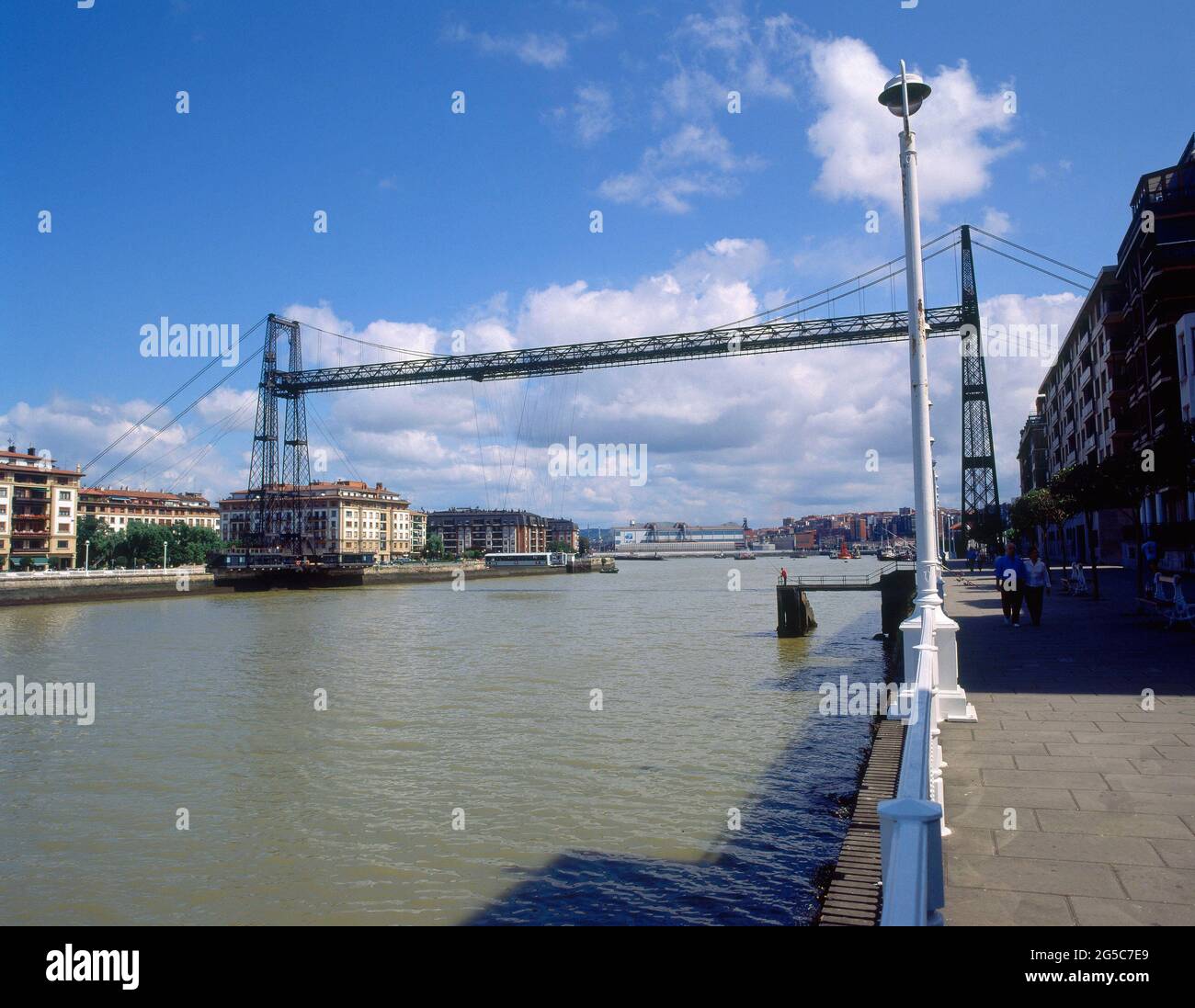 PUENTE COLGANTE TAMBIEN LLAMADO PUENTE VIZCAYA 1893 UNE PORTUGALETE