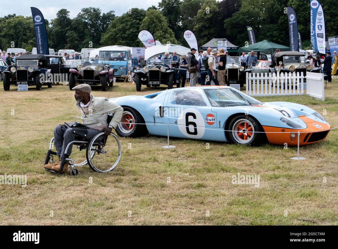 Ford GT 40 at the 2021 London Classic car show Syon Park London UK 25/6/2021 Stock Photo