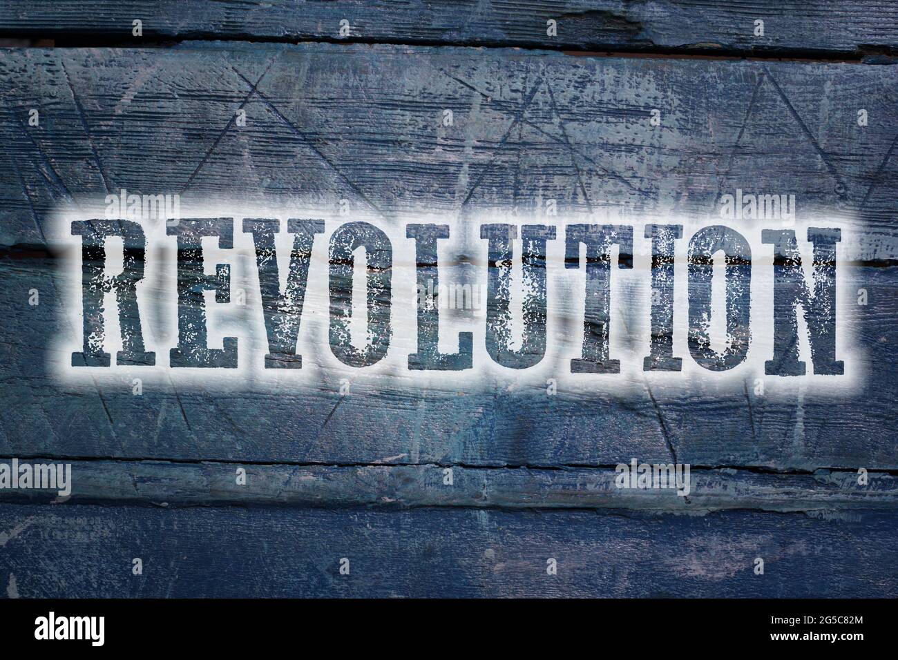 Revolution Concept text Stock Photo - Alamy