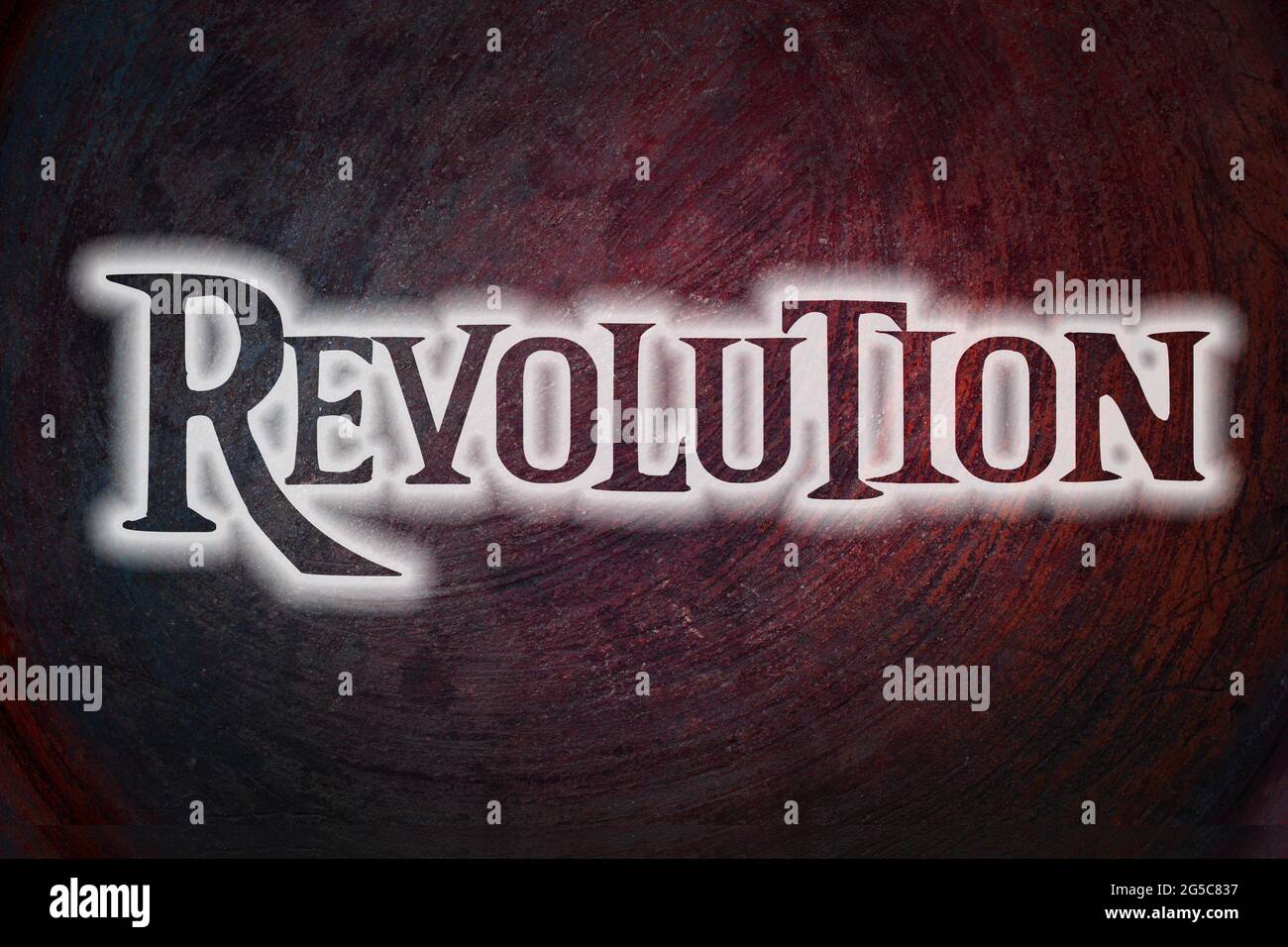 Revolution Concept text Stock Photo - Alamy