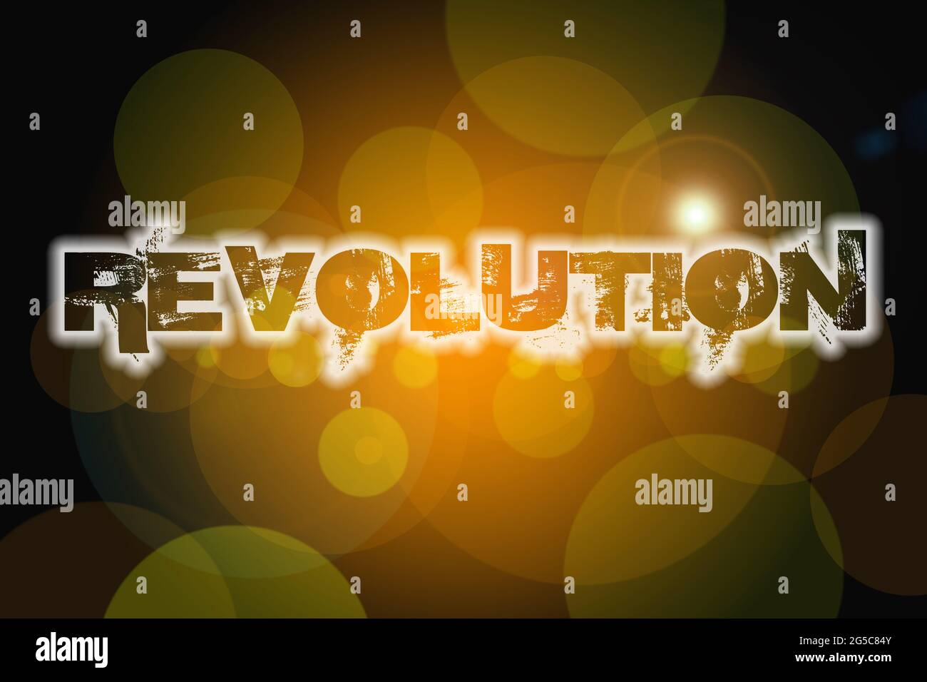 Revolution Concept text Stock Photo - Alamy