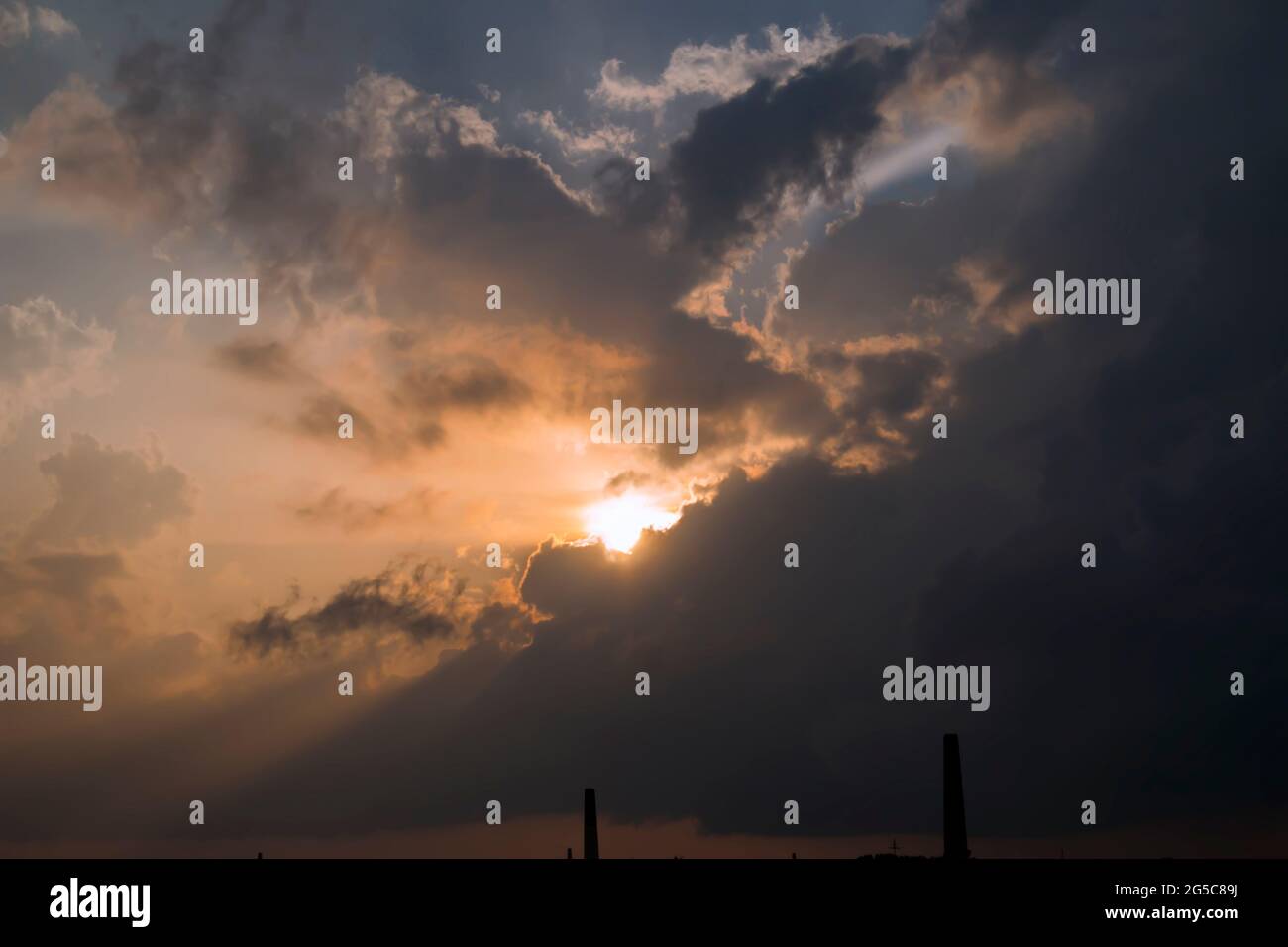 Stormy rain clouds background. Dark sky Stock Photo - Alamy