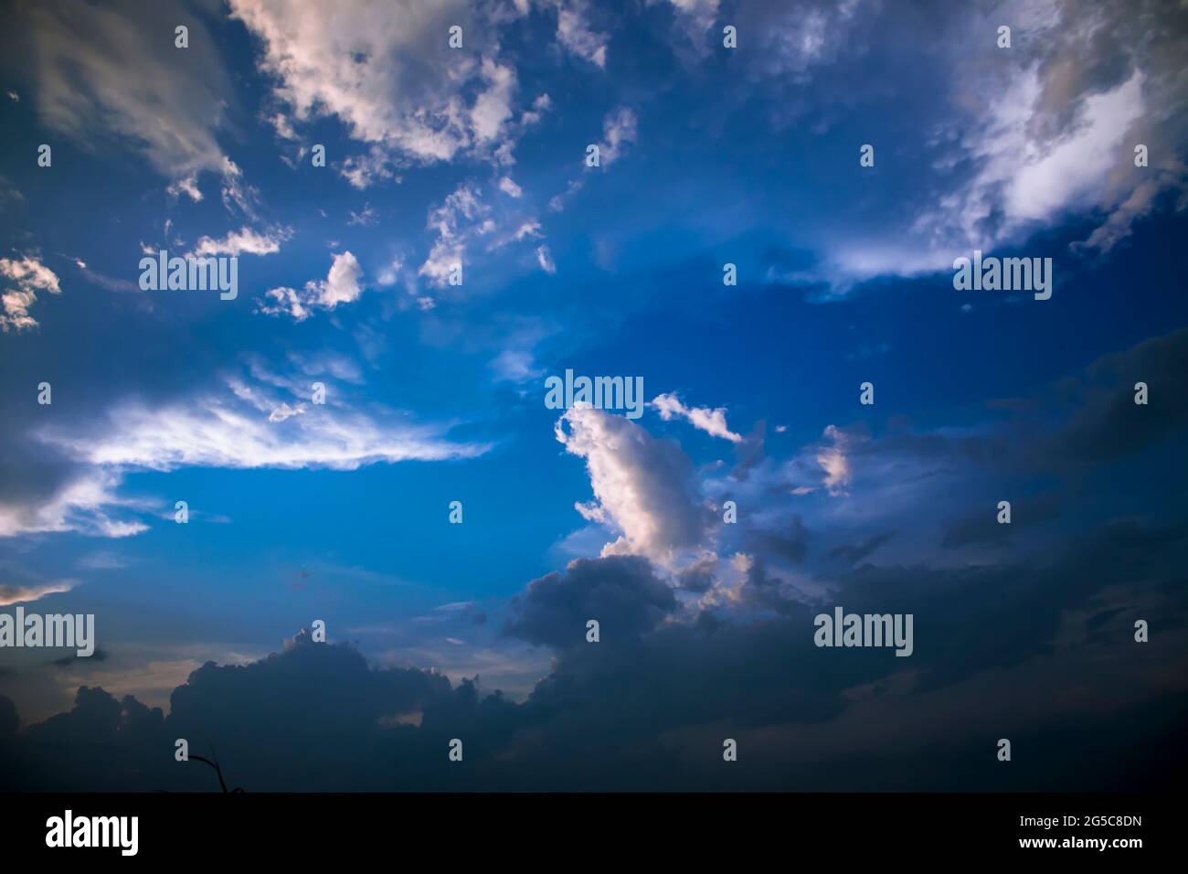 Stormy rain clouds background. Dark sky Stock Photo - Alamy