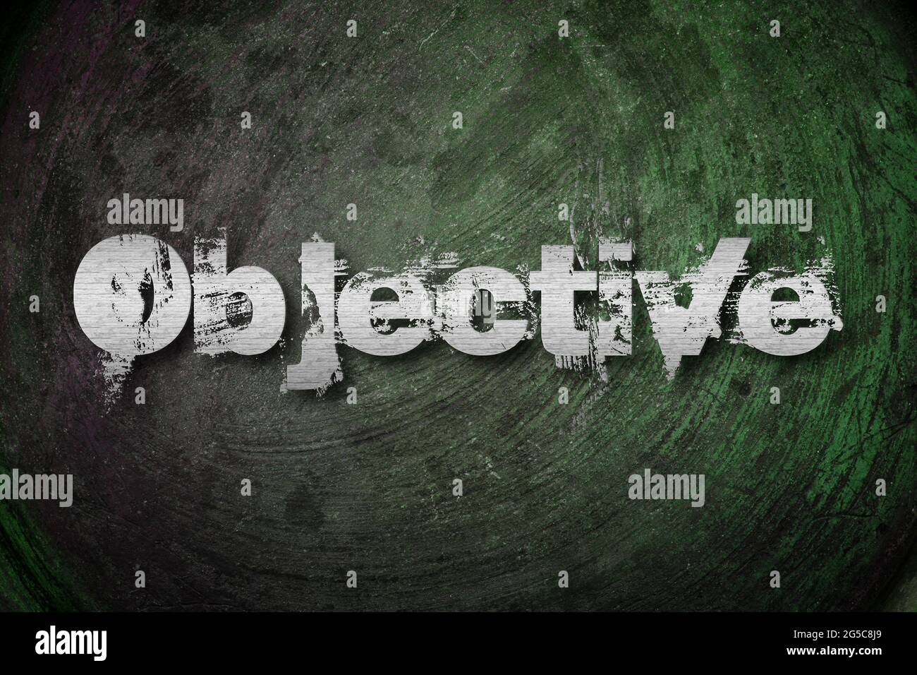 Objective concept text on hi-res stock photography and images - Alamy