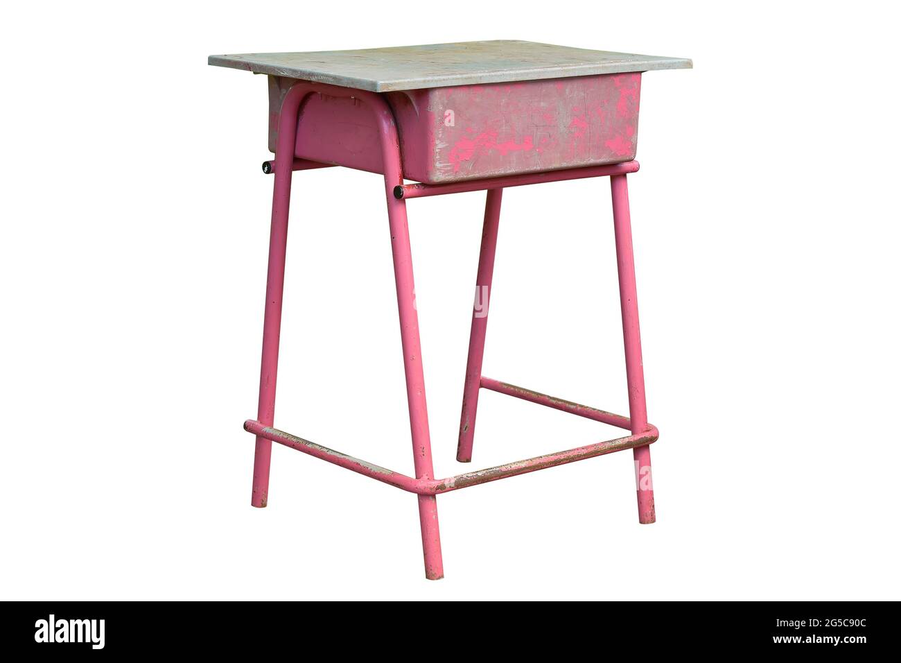 Old school desk hi-res stock photography and images - Alamy