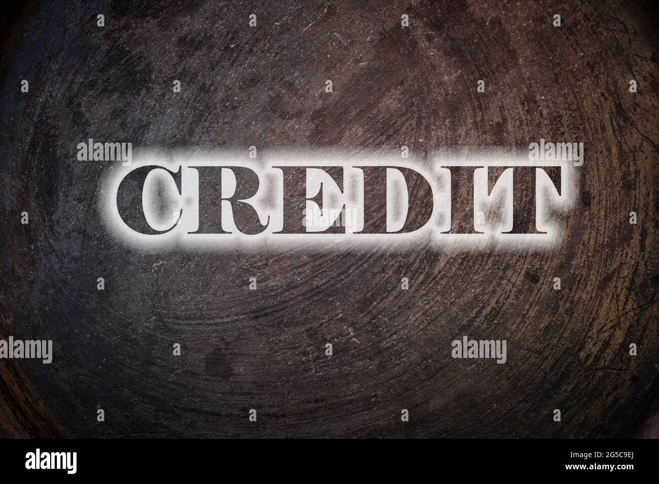 Credit Text on Background Stock Photo - Alamy