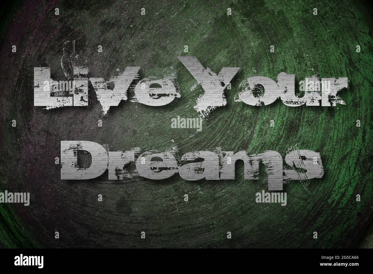 Live Your Dreams Concept text on background Stock Photo