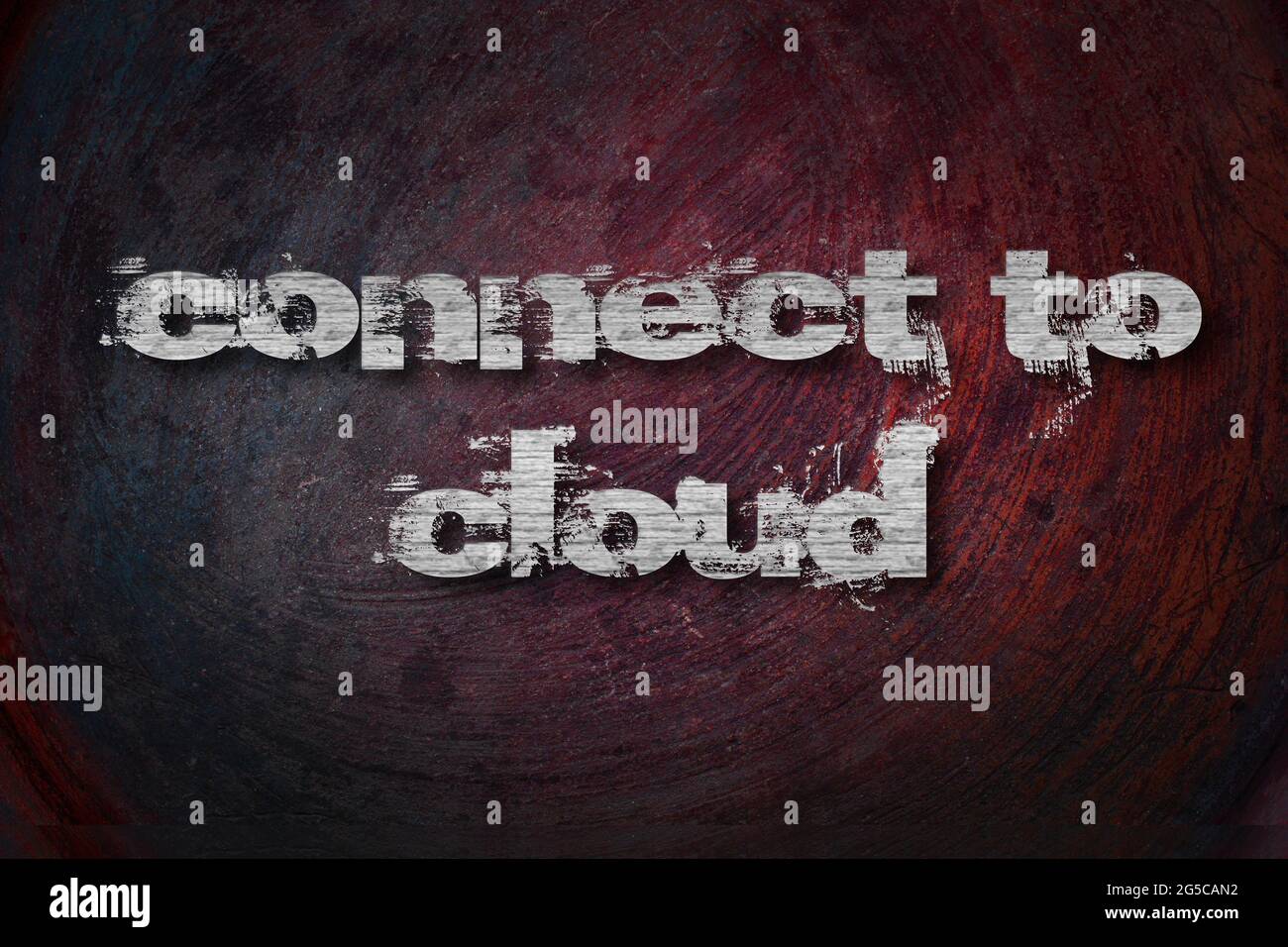 Connect to cloud, concept sign Stock Photo