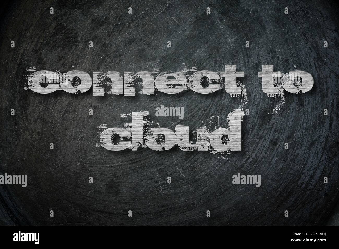 Connect to cloud, concept sign Stock Photo
