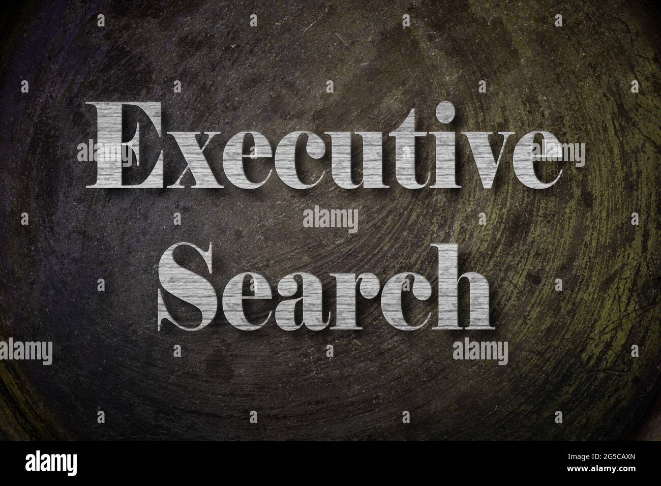 Executive Search Text on Background Stock Photo