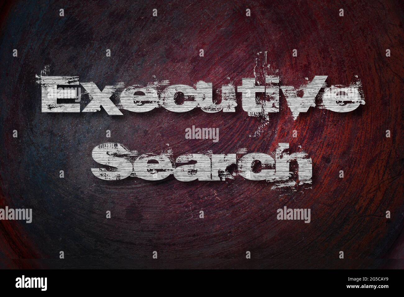 Executive Search Text on Background Stock Photo