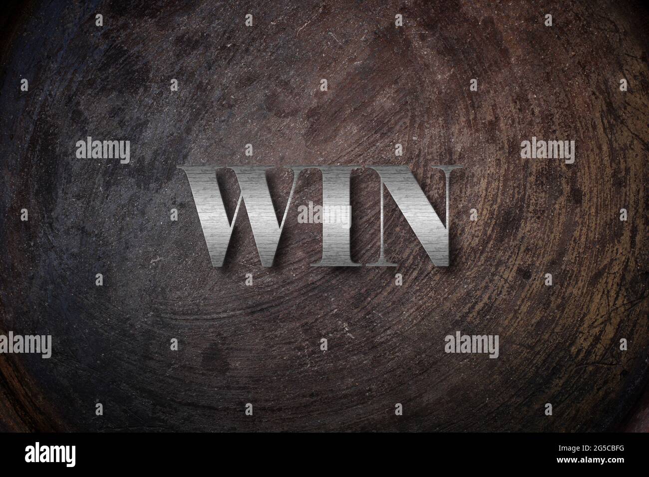 WIN text on Background Stock Photo
