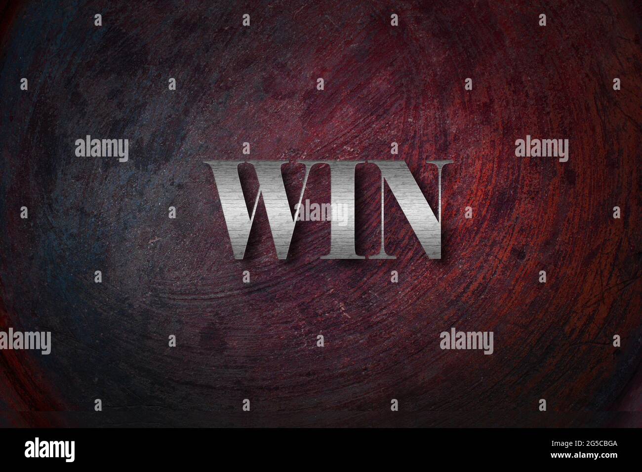 WIN text on Background Stock Photo