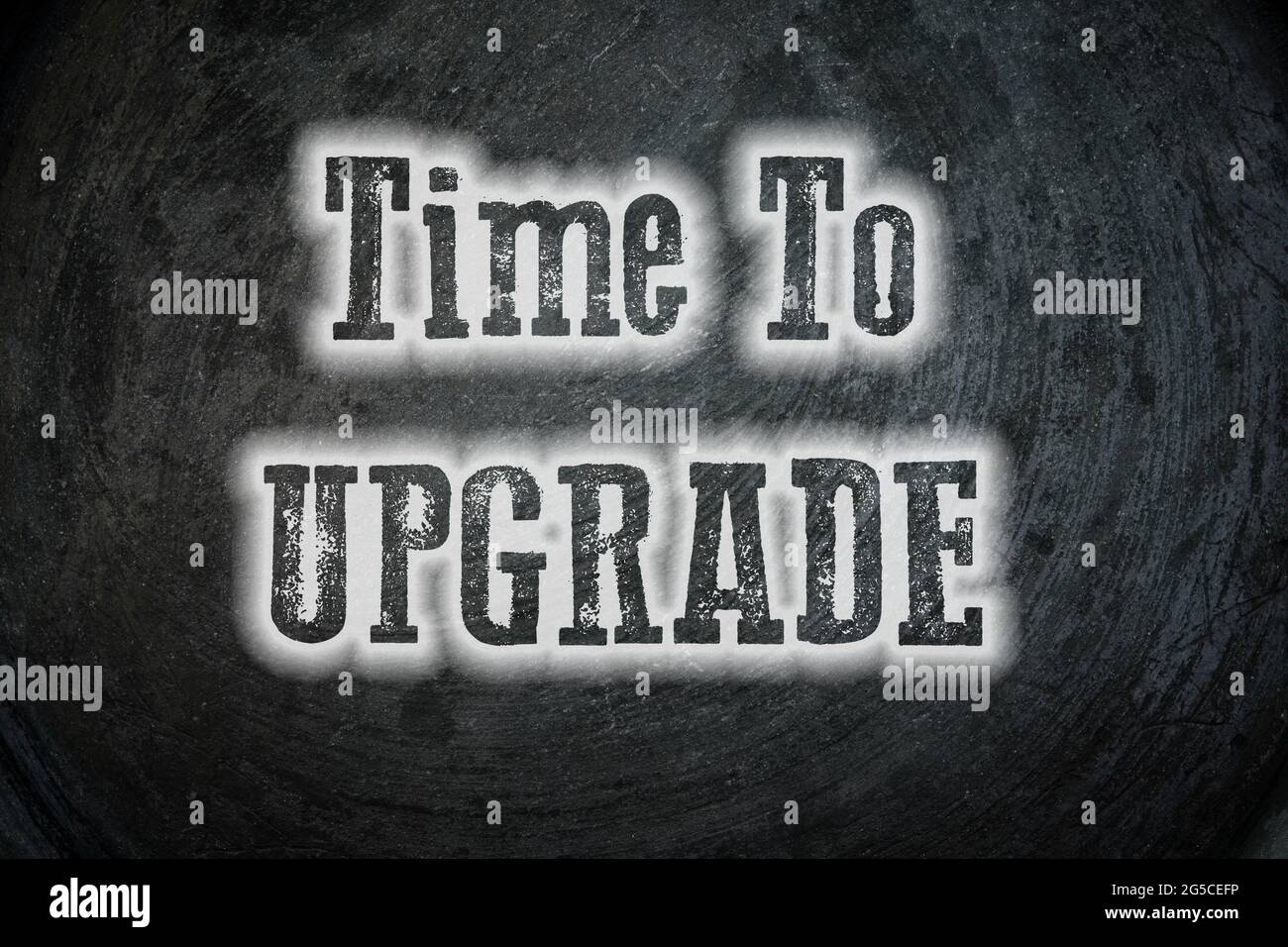 Time To Upgrade Concept Stock Photo - Alamy