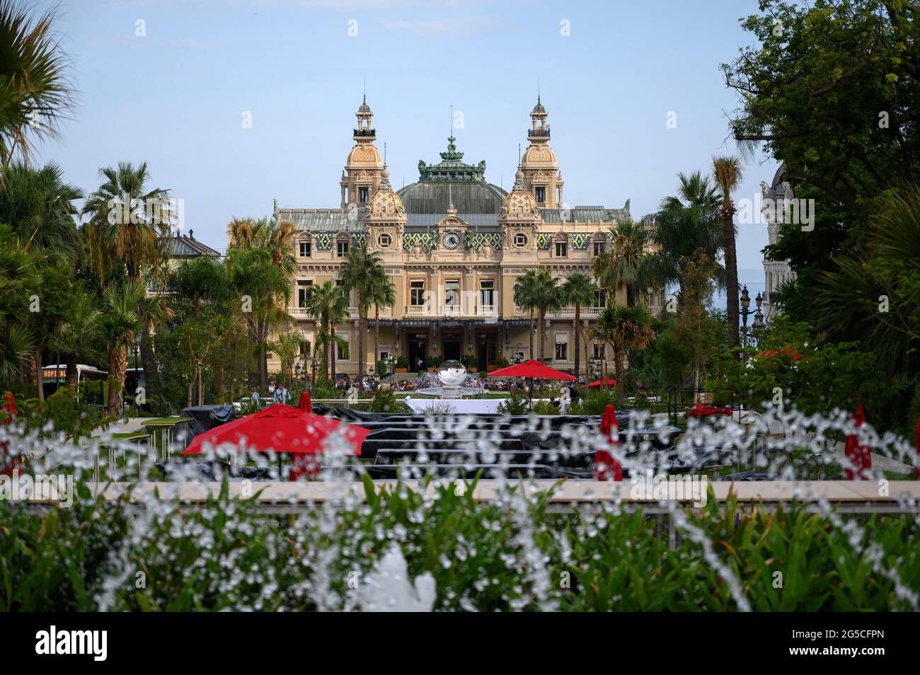 MONTE-CARLO, MONACO - SEPTEMBER 19 2019: View of Casino Monte-Carlo. Stock Photo
