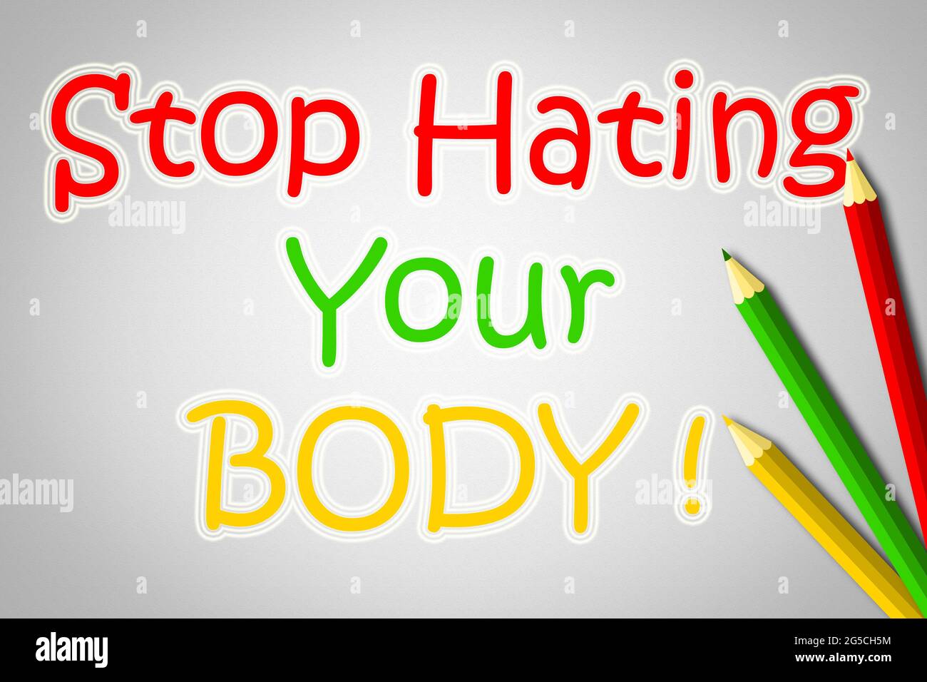 Stop Hating Your Body Concept text on background Stock Photo Alamy