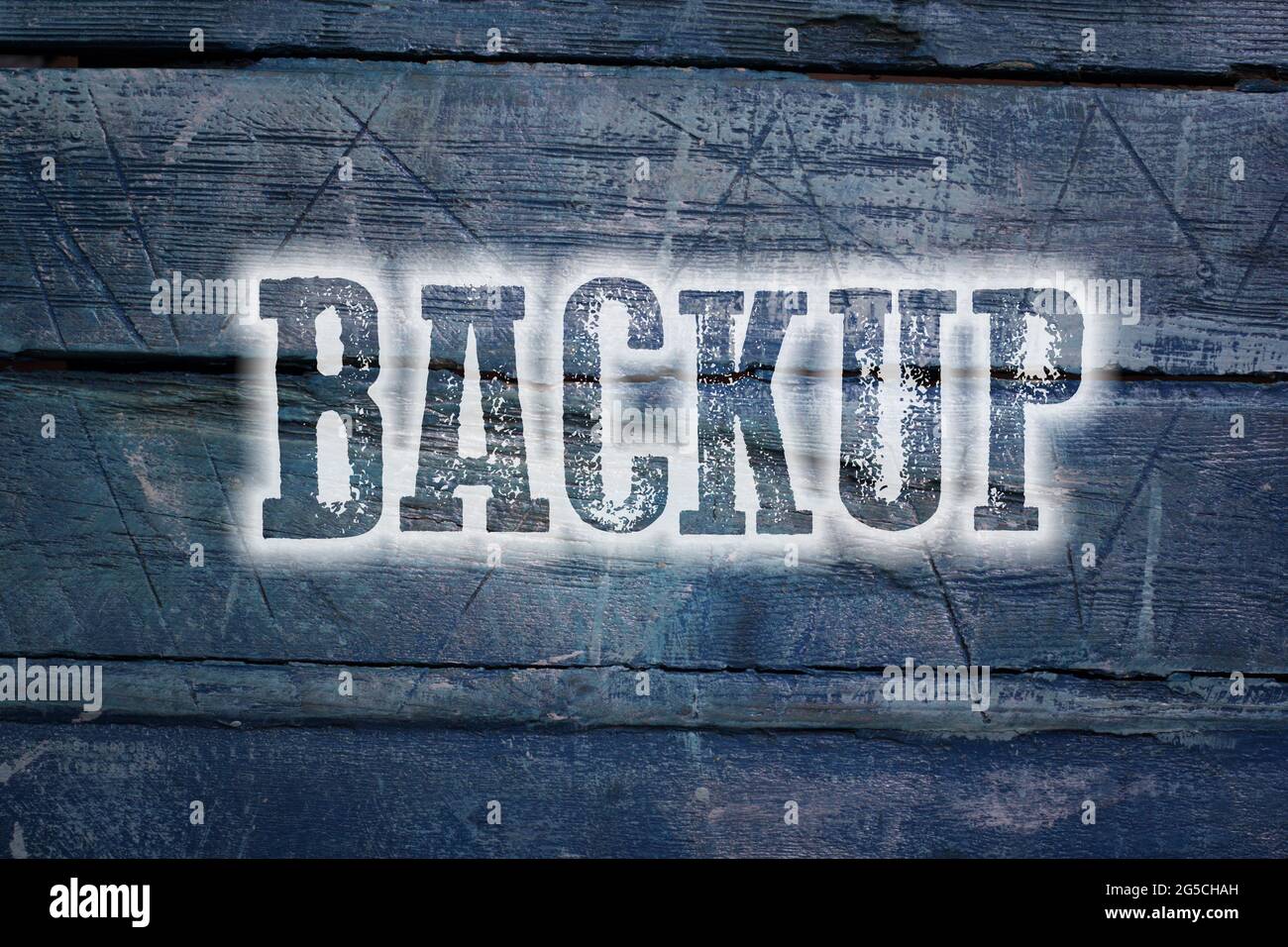 Backup concept text on background Stock Photo