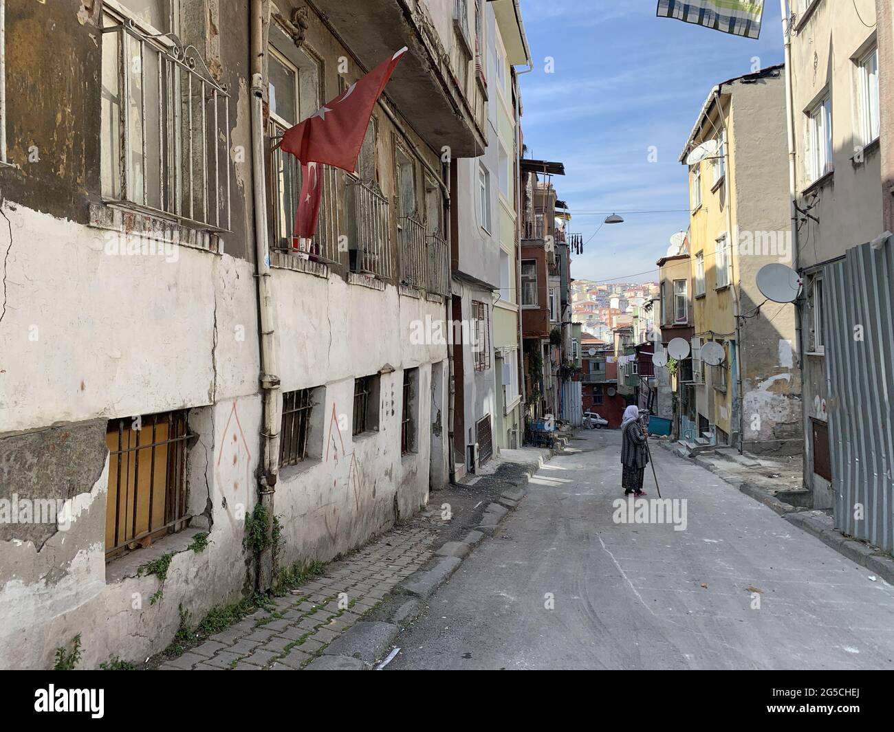 Poor district in istanbul. Turkey Stock Photo Alamy