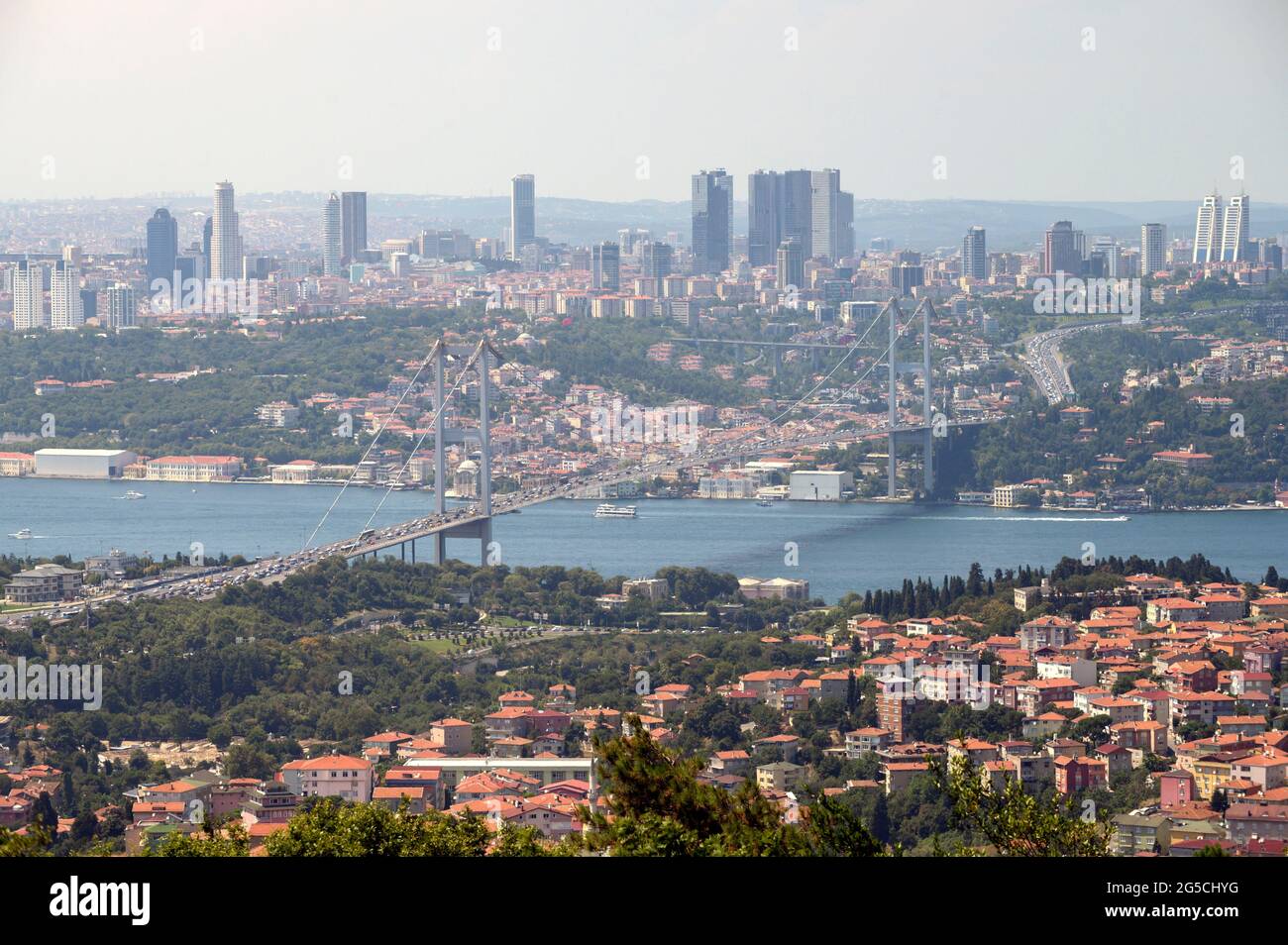 View of European part of Istanbul and Bosphorus, Turkey Stock Photo - Alamy