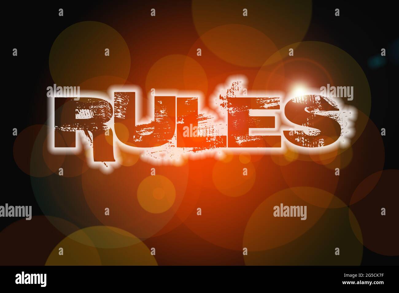 Rules Concept text on background Stock Photo - Alamy