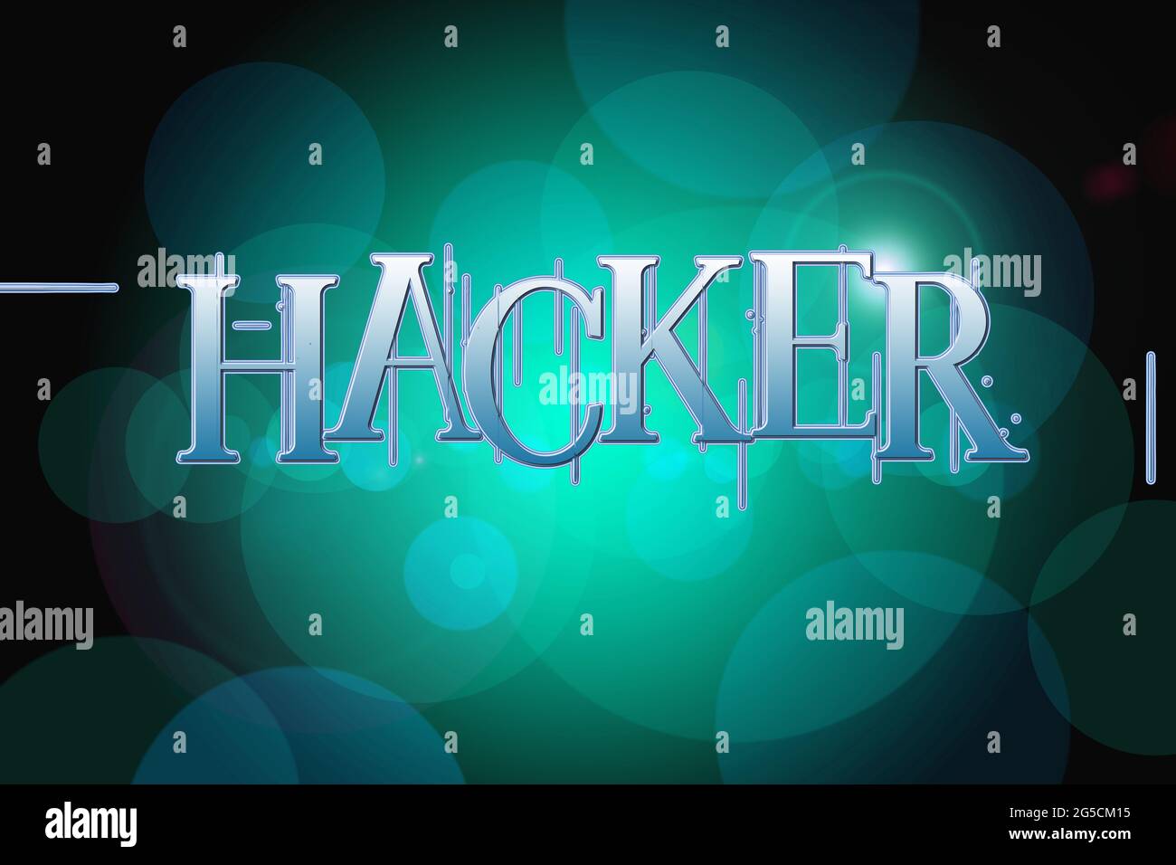Hacker Concept text on background Stock Photo