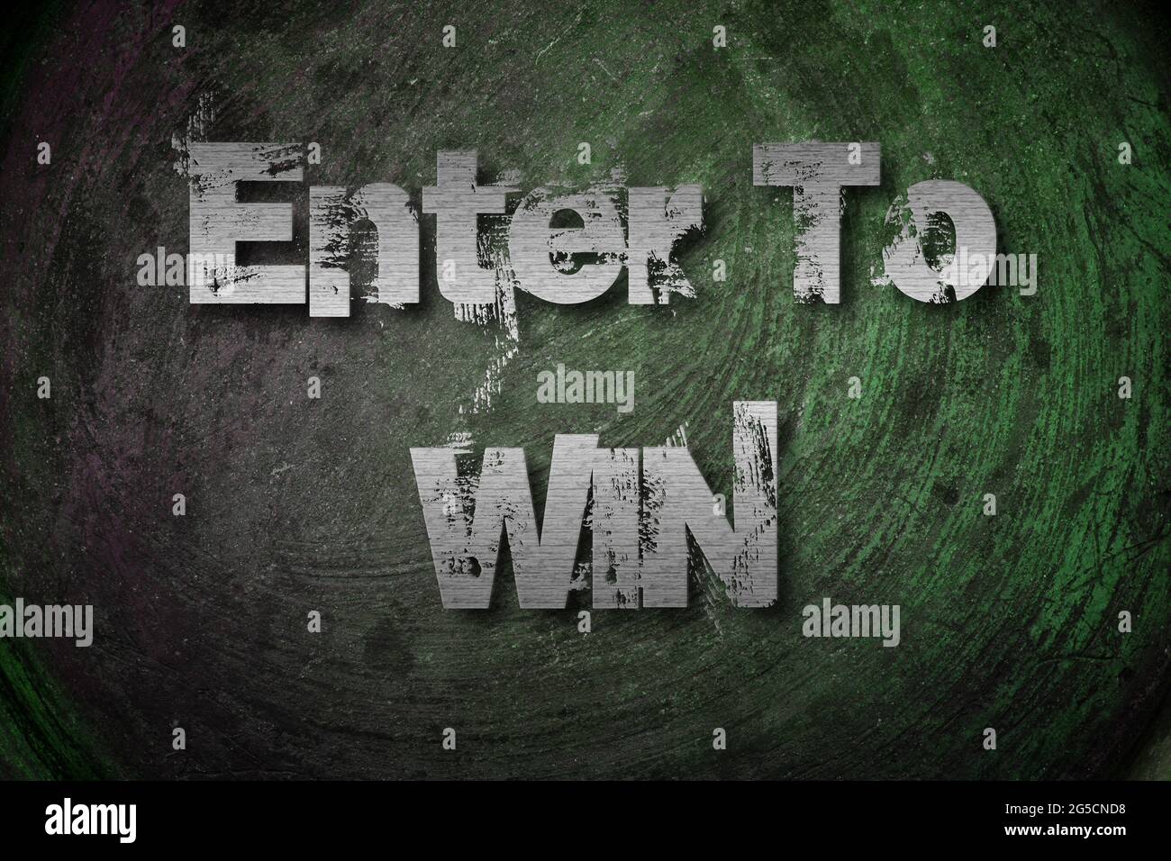 Enter To Win Concept text on background Stock Photo