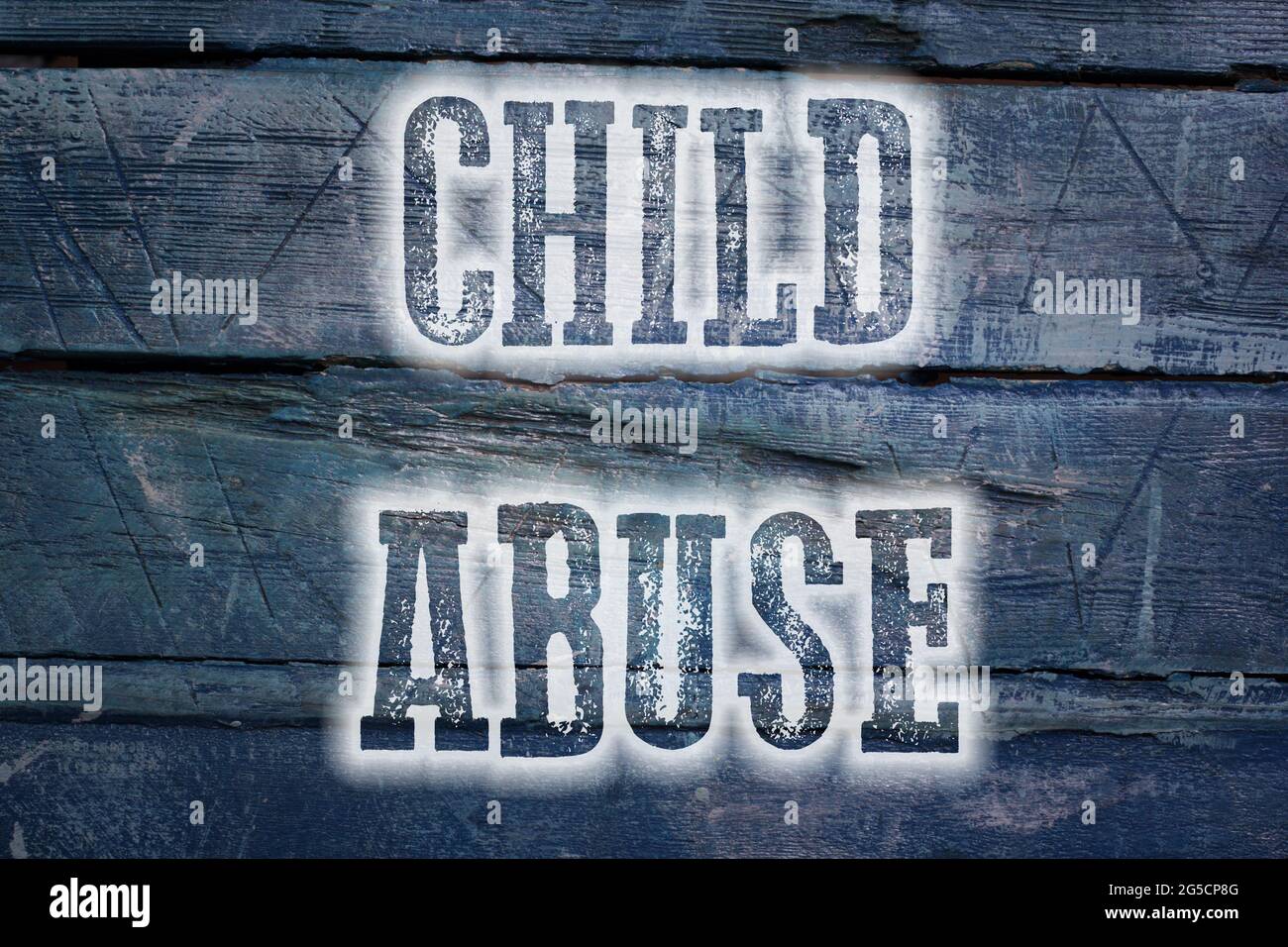 Child Abuse Concept text on background Stock Photo