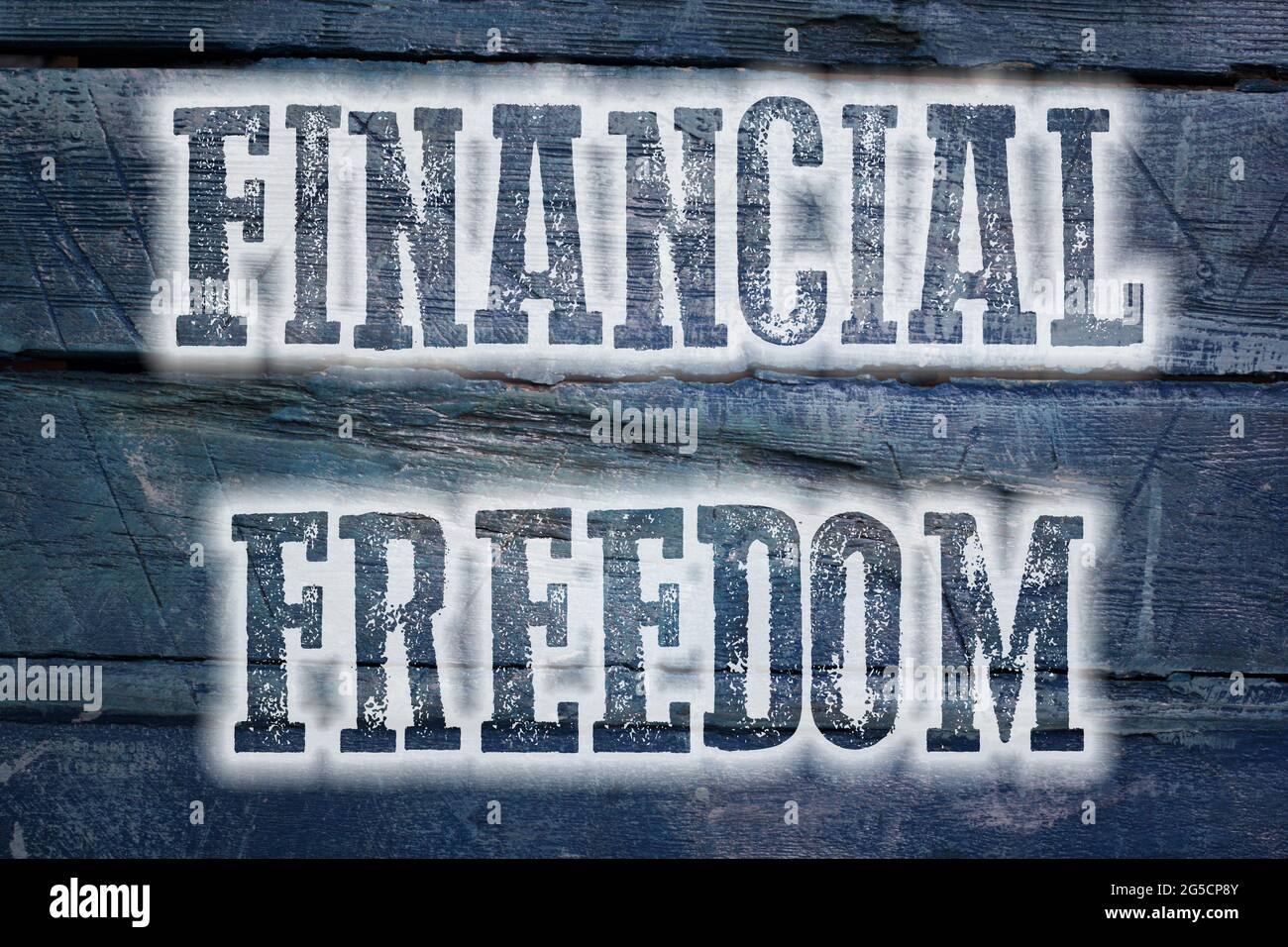 Financial Freedom Concept text on background Stock Photo - Alamy