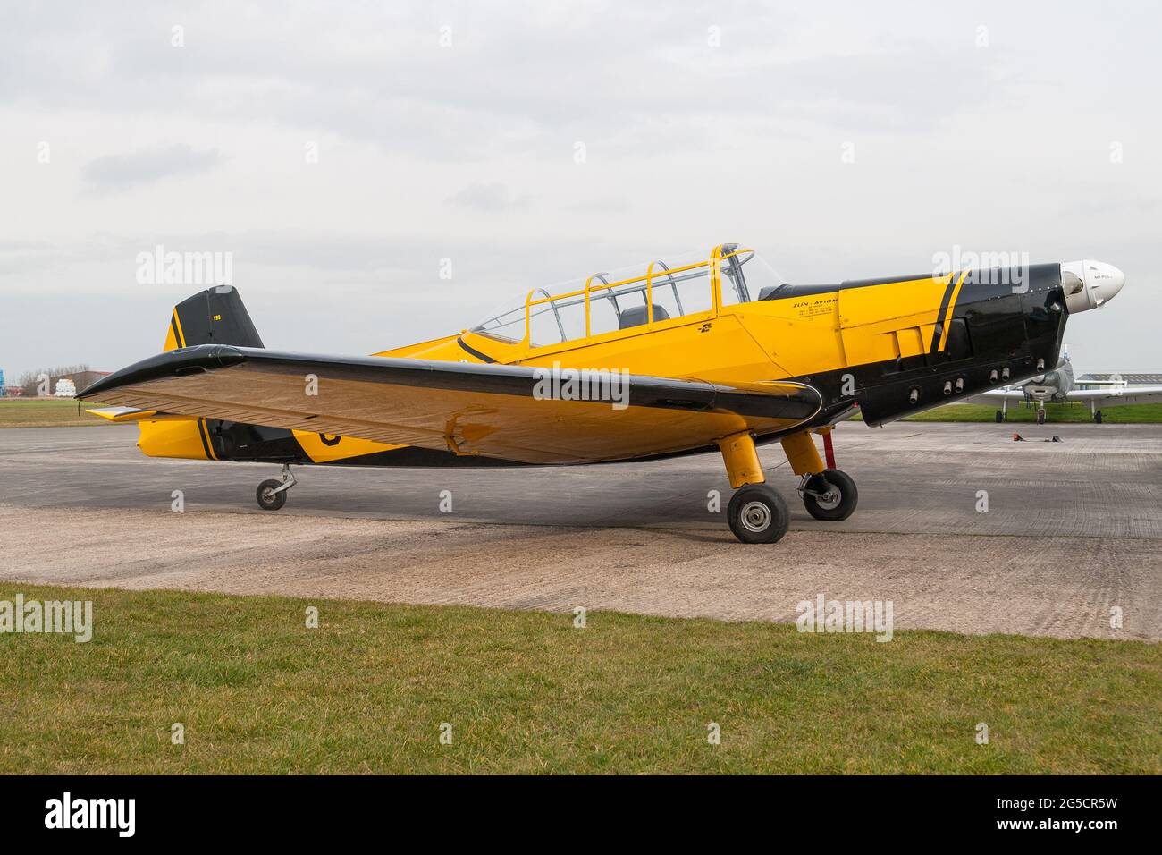 A Zlin aircraft at Breighton Stock Photo