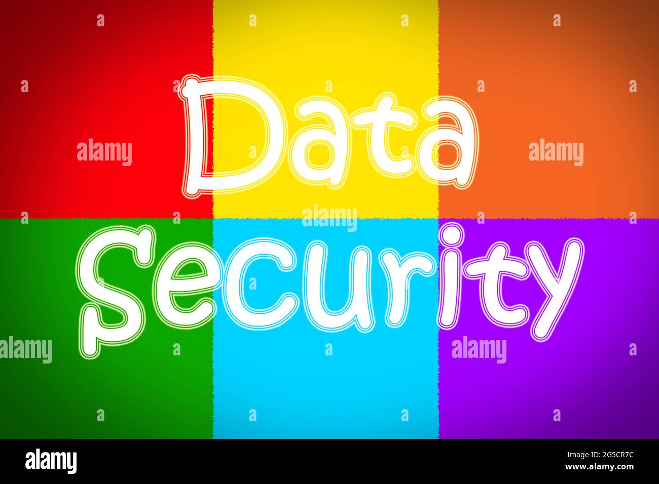 Data Security Concept text on background Stock Photo