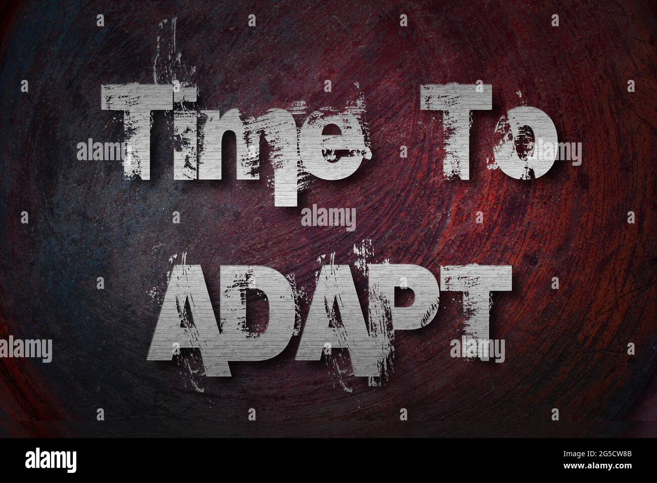 Time For Adapt Time To Adapt Concept text on background Stock Photo - Alamy