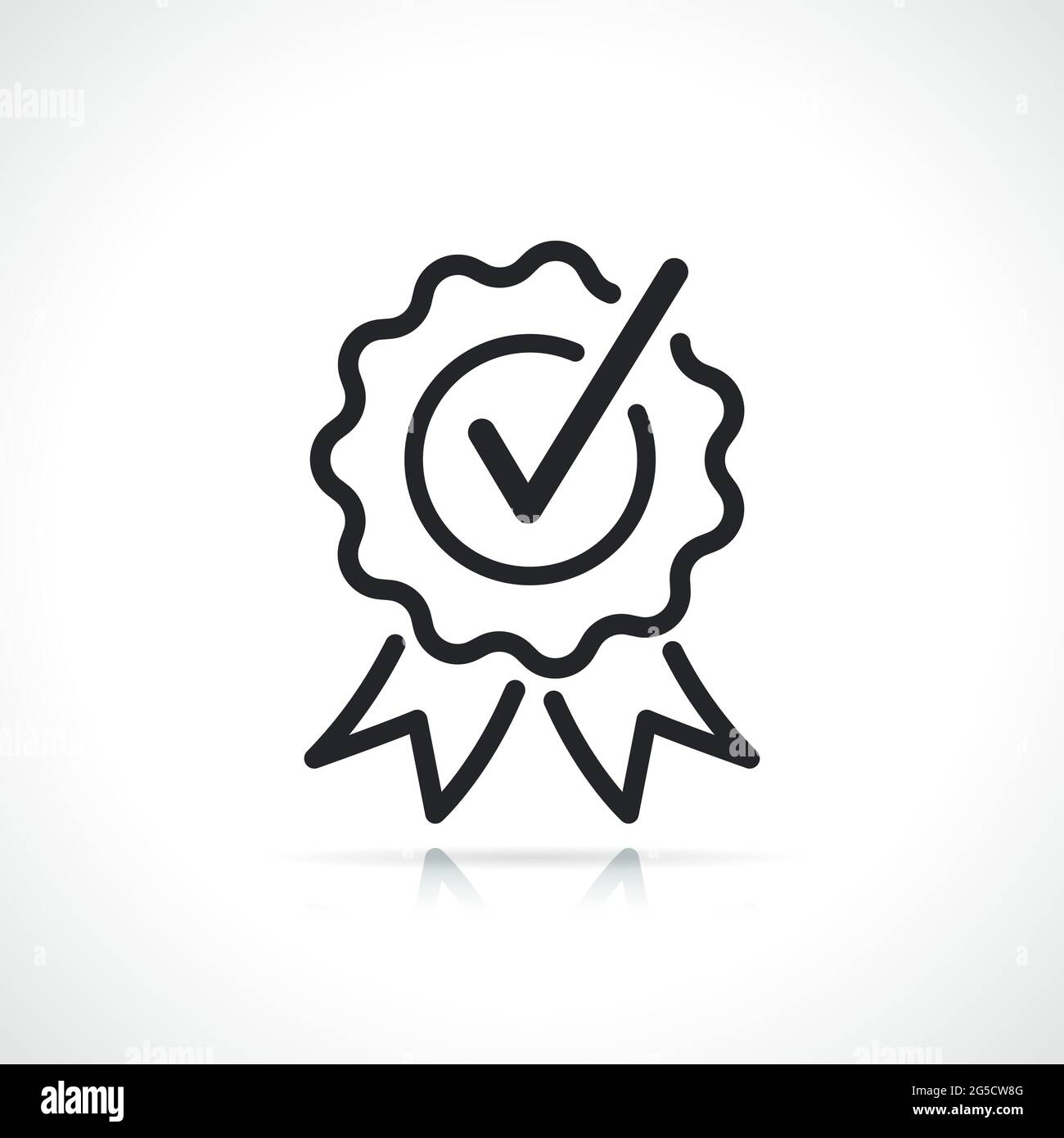 Certificate or quality badge icon Stock Vector Image & Art - Alamy