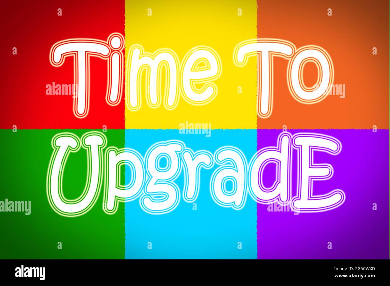 Text time upgrade on hi-res stock photography and images - Alamy