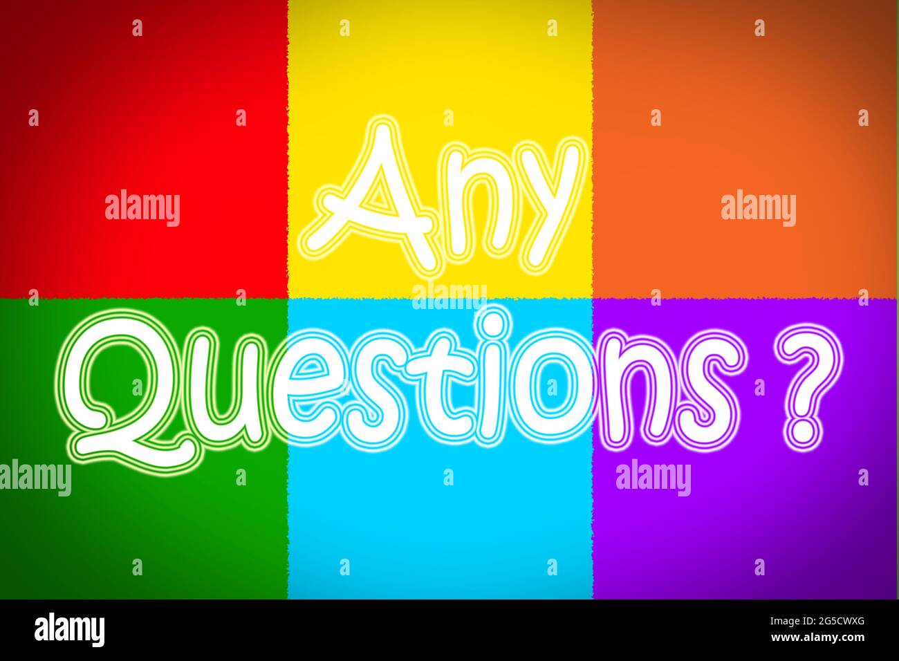 Any Questions Concept text on background Stock Photo - Alamy