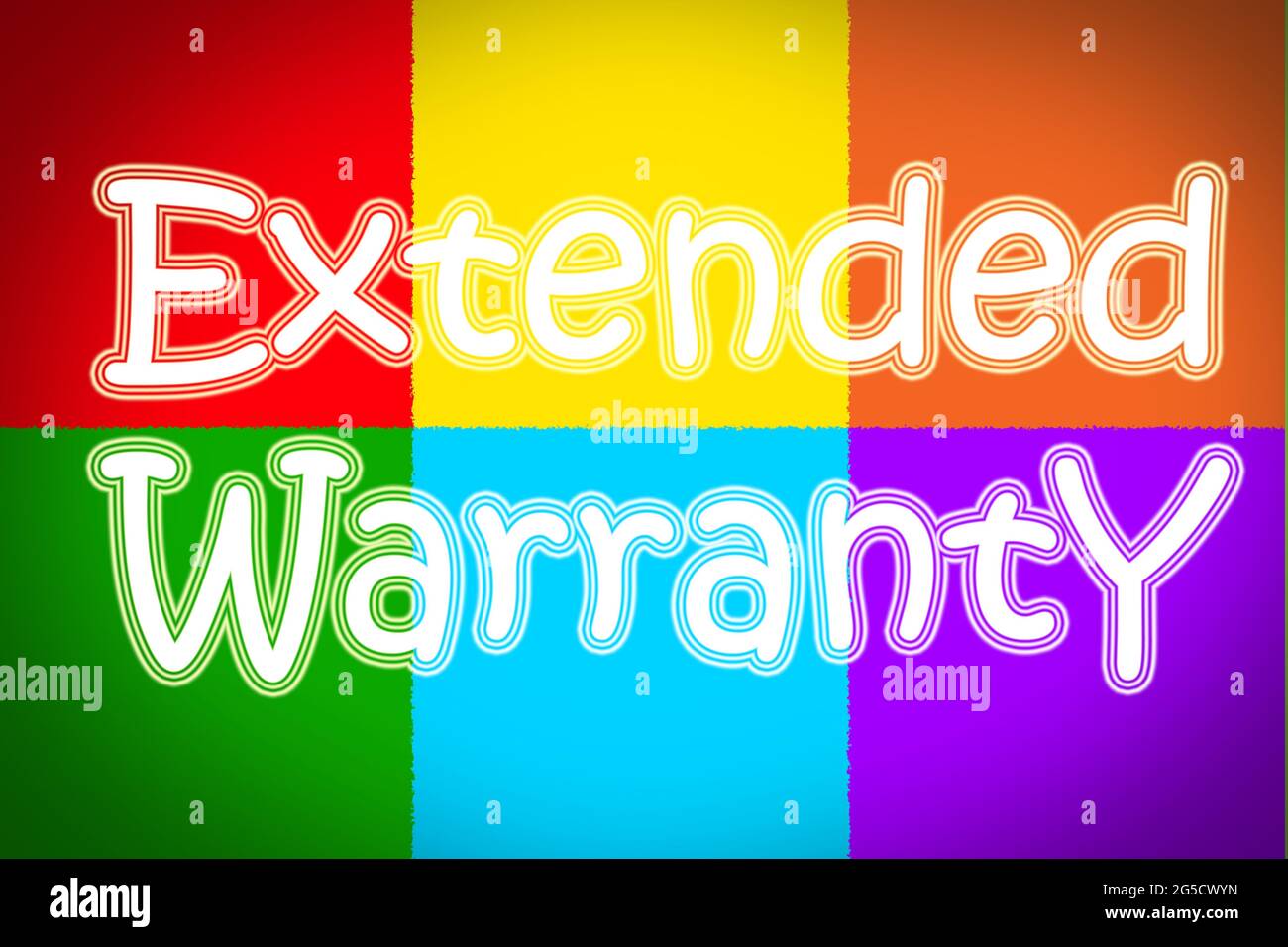 Extended Warranty Concept text Stock Photo Alamy