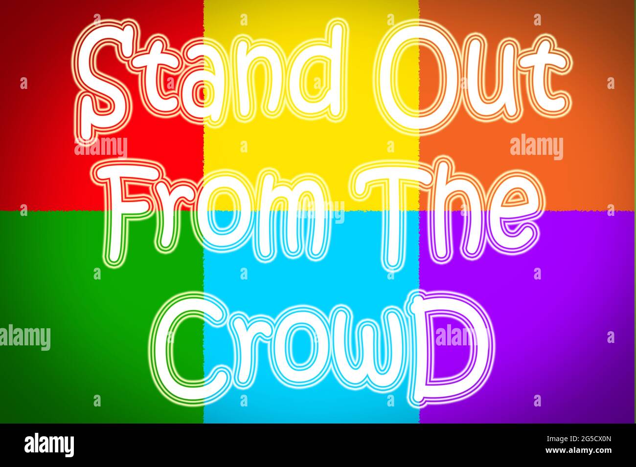 Stand Out From The Crowd Concept text Stock Photo Alamy