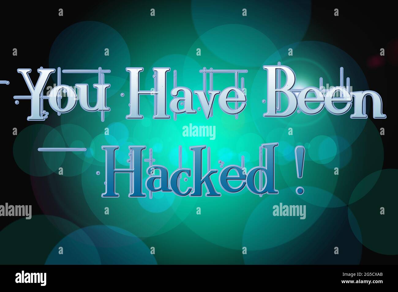 Warning on hacking background screen hi-res stock photography and ...
