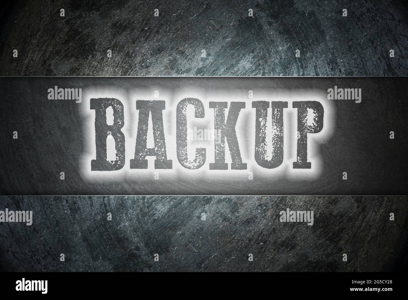 Backup Concept text on background Stock Photo