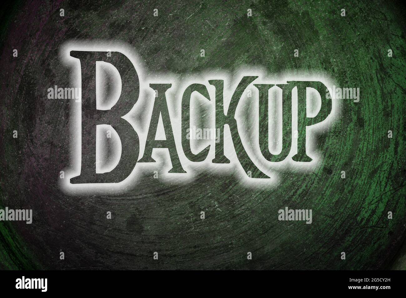 Backup Concept text on background Stock Photo