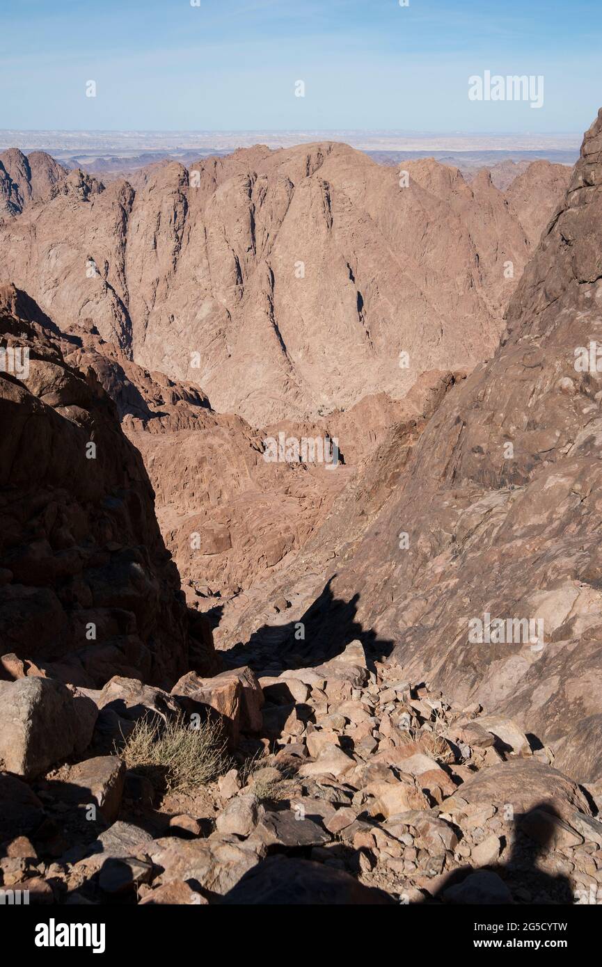 EGYPT, SINAI: The town of Saint Catherine lies 1600m above sea level at the foot of the Sinai mountains. Mostly know for its famous Greek-orthodox mon Stock Photo
