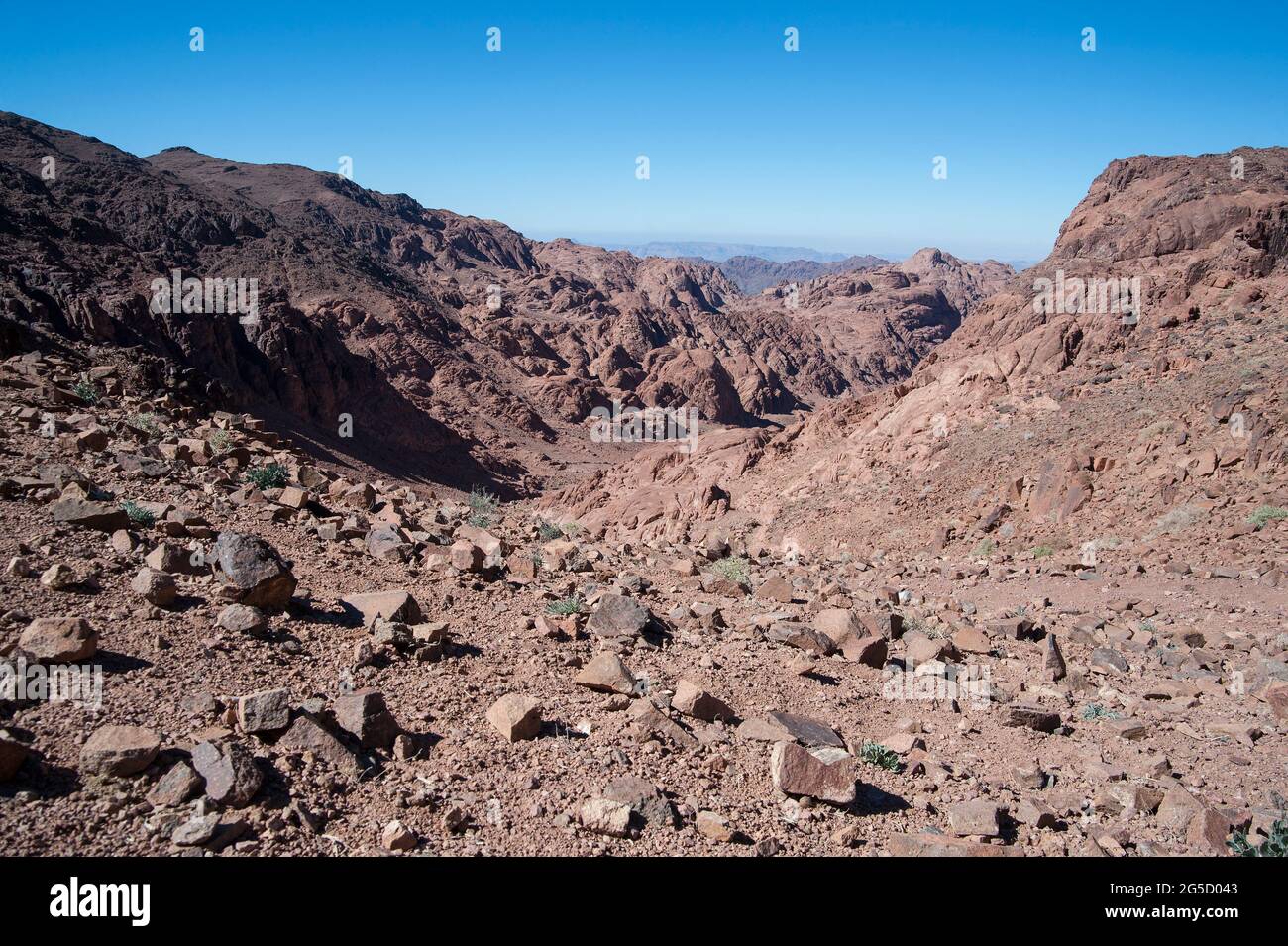 EGYPT, SINAI: The town of Saint Catherine lies 1600m above sea level at the foot of the Sinai mountains. Mostly know for its famous Greek-orthodox mon Stock Photo