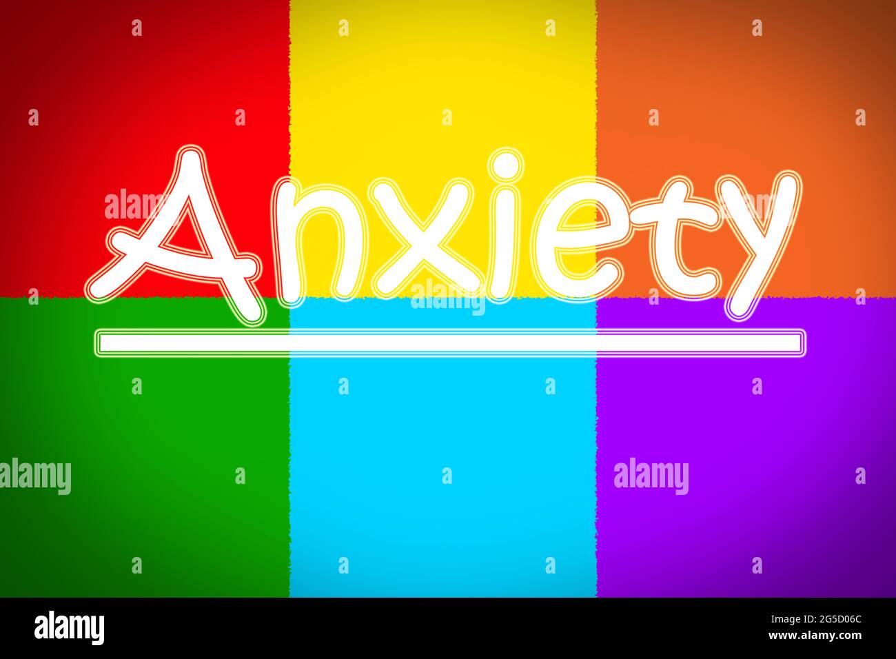 Anxiety Concept text on background Stock Photo