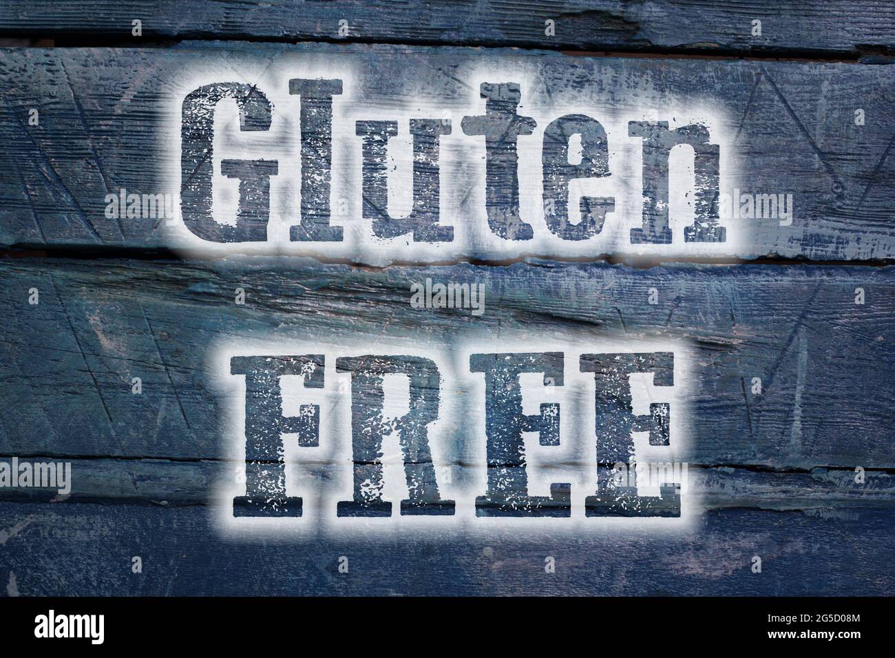 Gluten Free Concept text on background Stock Photo