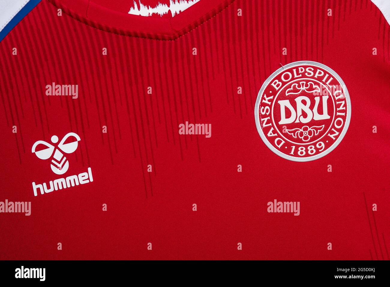Logo of the Danish Football Union DBU and the National team