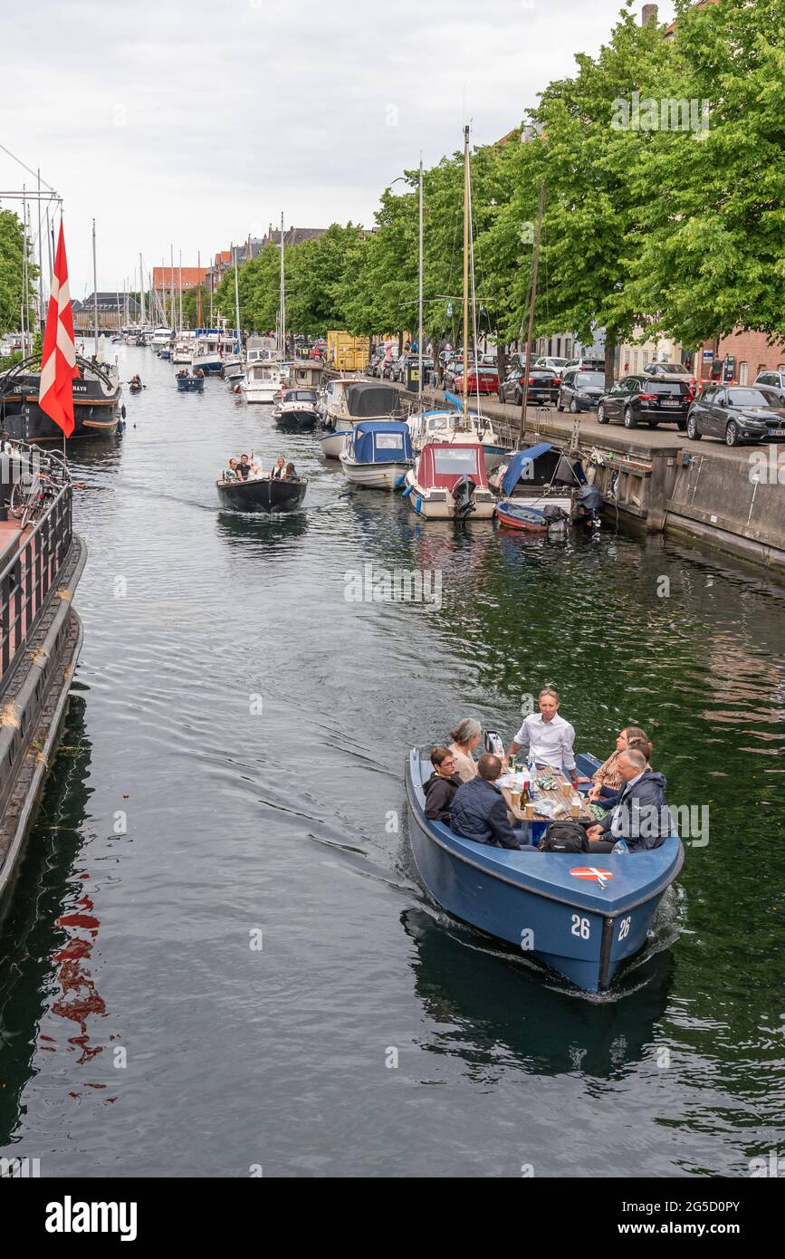Christianshavn canal, Copenhagen, Denmark Stock Photo