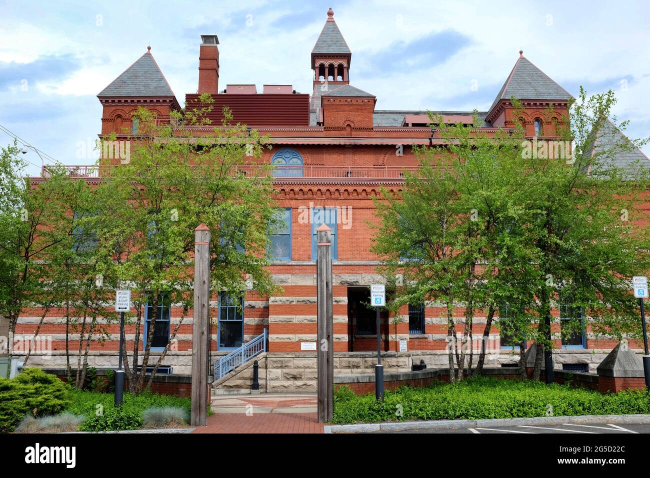 CORNING, NEW YORK - 18 JUNE 2021: The Rockwell Museum a Smithsonian Affiliate, features 19th and 20th century paintings, illustration art and contempo Stock Photo