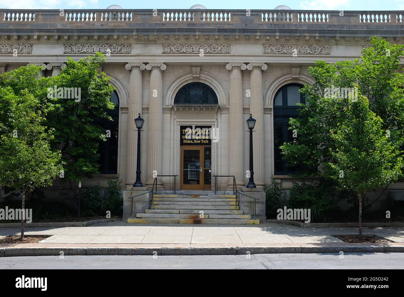 ITHACA, NEW YORK 20 JUNE 2021 The Ithaca Town Hall is located at 215